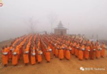 孟加拉国500沙弥托钵——自利利他 弘法度众